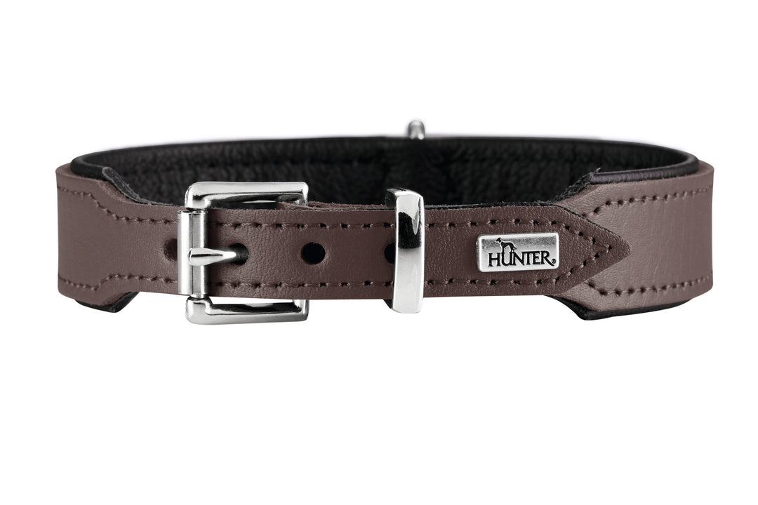 BASIC leather Collar - Hunter Pet Store -Robust material -Easy care -Made in Germany