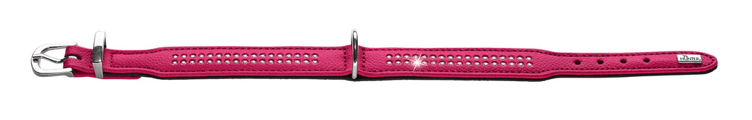 DIAMOND Petit Collar - Hunter Pet Store -made of especially soft cow nappa leather -with especially small D-ring and buckle -ideal for small dogs -with decorative trimmings -made in Germany