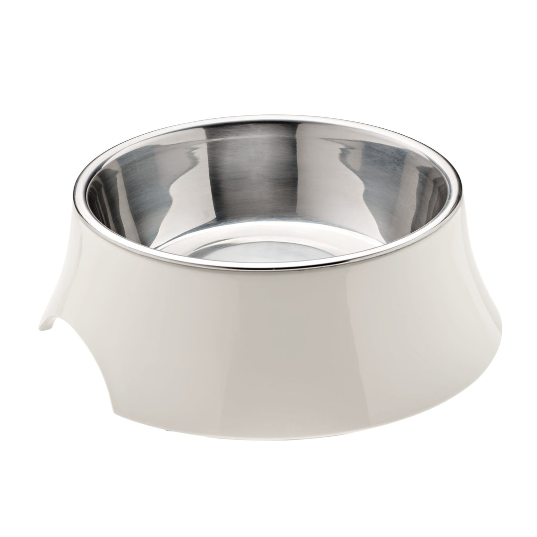 ATLANTA Bowl - Hunter Pet Store -Feeding or drinking bowl with melamine -With removable stainless steel bowl -Purist, timeless design -Slip-resistant rubber rim on the bottom -Long-lasting, shock and scratch resistant -Easy to clean and dishwasher safe -Food safe